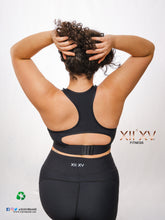 Load image into Gallery viewer, Athleisure - All Black - Classic Race back Key hole Sports Bra