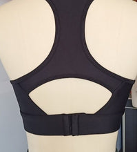 Load image into Gallery viewer, Athleisure - All Black - Classic Race back Key hole Sports Bra