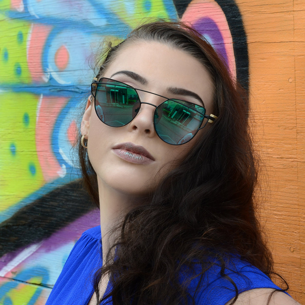 Glasses - Lens: Iridescent/Fate   Color: Dark/Purple/Green